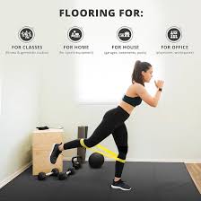 bemaxx Gym Mats Set - 18 pcs EVA Interlocking Foam Floor Tiles (12.6"x12.6"x0.4") 18sqft Protective Gym Flooring