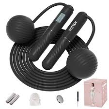 YOTTOY Skipping Ropes for Adults -Cordless Counter Jump Rope with Large Cordless