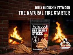 2lb Fatwood Fire Starter Sticks | 100% Natural Fire Starters for Campfires, Firepit