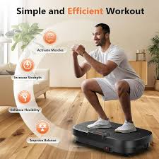 Vibration Plate Exercise Machine, Vibrating Fitness Platform for Lymphatic Drainage