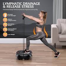Vibration Plate Exercise Machine, Vibrating Fitness Platform for Lymphatic Drainage