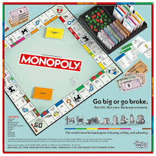 Monopoly Board Game | Classic Game with Storage Tray and Larger Tokens | Ages 8+ | 2 to 6 Players