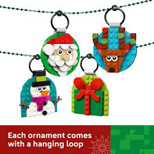 LEGO Christmas Ornament Selection Building Toys - Holiday Crafts for Family, Kids, Boys & Girls, Ages 6+