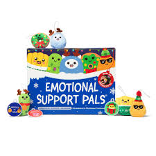 Emotional Support Advent Calendar by Relatable, Includes Mini Plush Toys and Ornaments,