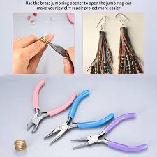 3Pcs Jewelry Pliers Set Jewelry Making Pliers Tools Kit Include Jewelry Making Needle Nose Chain Nose Round Bent Pliers Wire Cutter