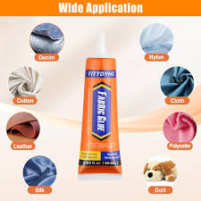 Fabric Glue Permanent, 60 ML Washable Clear Clothing Glue, Super Fabric Adhesive for Rhinestones,