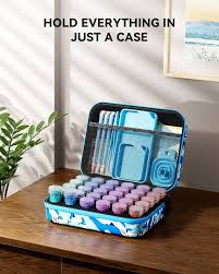 ARTDOT 30 Slots Storage Container for Diamond Art Kits for Adults,Portable Bead Storage Boxes for Diamond