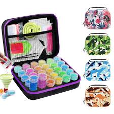 ARTDOT 30 Slots Storage Container for Diamond Art Kits for Adults,Portable Bead Storage Boxes for Diamond