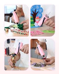 Hot Glue Gun, Fast Preheating Hot Melt Glue Gun, Stand-Up Magnetic Mini Glue Gun Kit with 30 Glue Sticks for Kids DIY School Craft Projects and Quick Home Repairs