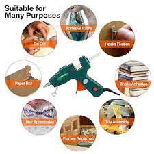 Hot Glue Gun, Fast Preheating Hot Melt Glue Gun, Stand-Up Magnetic Mini Glue Gun Kit with 30 Glue Sticks for Kids DIY School Craft Projects and Quick Home Repairs